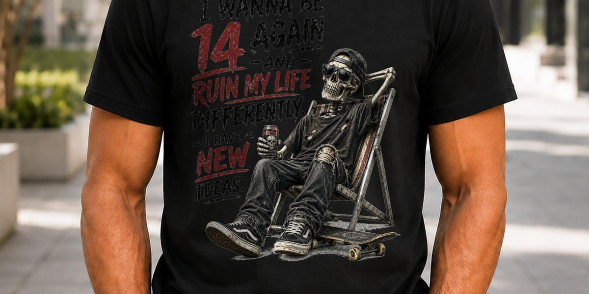 KRED Threads I Wanna Be 14 Again graphic tee