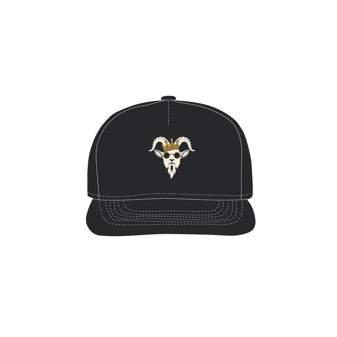 Black front flat lay