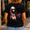 Game, Set, Match graphic printed on the back of a black KRED Threads premium tee