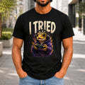 I Tried Men’s tee in Black, front view