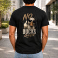 No Ducks Given Men’s tee in Black, back view