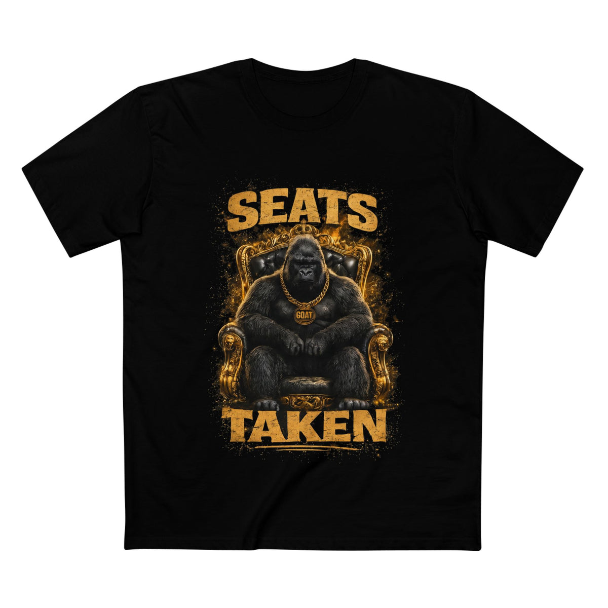 Seats Taken — Women's Premium Graphic Tee supplier flat shirt in Black, front print